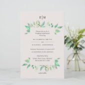 BUDGET Plum and Coral Wedding Invitations A9 (Staand voorkant)