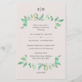 BUDGET Plum and Coral Wedding Invitations A9 (Voorkant)