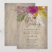 BUDGET Plum Cinnamon Wedding Herfst Florals (Voorkant / Achterkant)