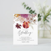 BUDGET Plum Cinnamon Wedding Herfst Florals (Staand voorkant)