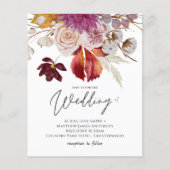 BUDGET Plum Cinnamon Wedding Herfst Florals (Voorkant)