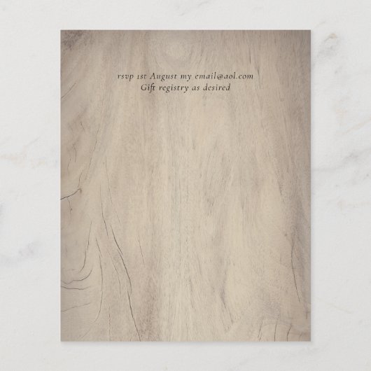 BUDGET Plum Cinnamon Wedding Herfst Florals (Achterkant)