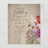 BUDGET Plum Cinnamon Wedding Herfst Florals (Voorkant)