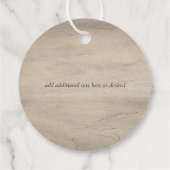 BUDGET Plum Cinnamon Wedding Herfst Florals Bedankjes Labels (Achterkant)