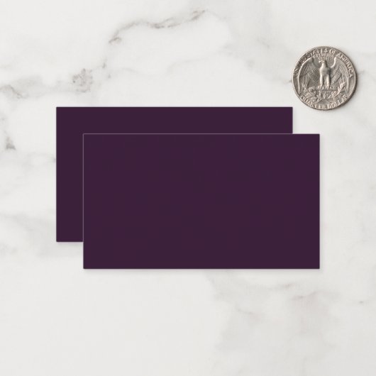 BUDGET PLUM PURPLE Monochroom Sjabloon (Voorkant / Achterkant in situ)