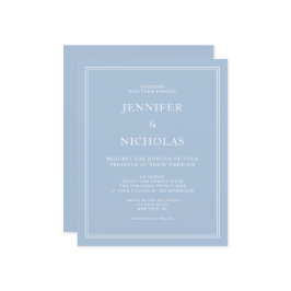 Budget Poeder Blauw Elegante Formele bruiloft Uitn