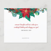 Budget Poinsettia Wreath We hebben de Vakantiegeri (Achterkant)