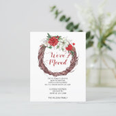 Budget Poinsettia Wreath We hebben de Vakantiegeri (Staand voorkant)