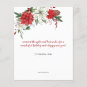 Budget Poinsettia Wreath We hebben de Vakantiegeri (Achterkant)