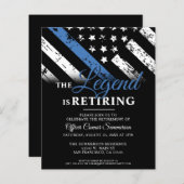 Budget Police Blue Line Law Enforcement Retition (Voorkant / Achterkant)