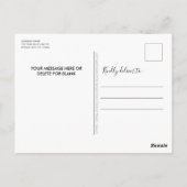 Budget Police Department - Kerstmis met blauwe lij Briefkaart (Achterkant)