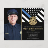 Budget Police Foto Uitnodiging tot aflossing (Voorkant)