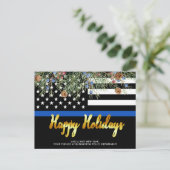 Budget Police Kerstmis Prettige feestdagen Briefkaart (Staand voorkant)