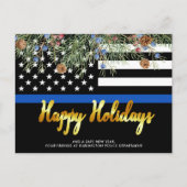 Budget Police Kerstmis Prettige feestdagen Briefkaart (Voorkant)