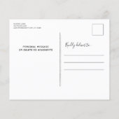 Budget Police Thin Blue Line-Briefkaart voor Kerst (Achterkant)