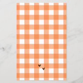 BUDGET Pompoen Geslachtsneutrale Douche Uitnodigin Flyer (Achterkant)