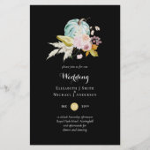 BUDGET Pompoen Herfst Bloem Bruiloft Uitnodiging A (Voorkant)