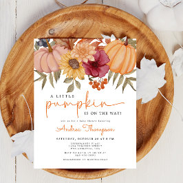 Budget pompoen herfst bloemenpompoen Baby shower