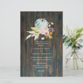 BUDGET Pompoen HERFST Thanksgiving Huwelijksuitnod (Staand voorkant)