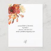 Budget Pompoen & Zonnebloem Thanksgiving Flyer (Achterkant)