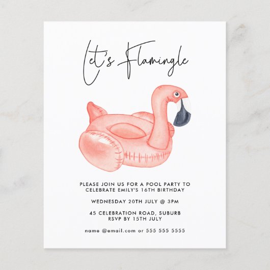 Budget Pool Party Laten we de verjaardag vieren (Voorkant)