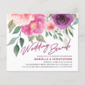 Budget Post Wedding Brunch Waterverf Roos Peonies (Voorkant)
