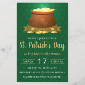 Budget Pot of Gold St Patricks Day Invitation (Voorkant)