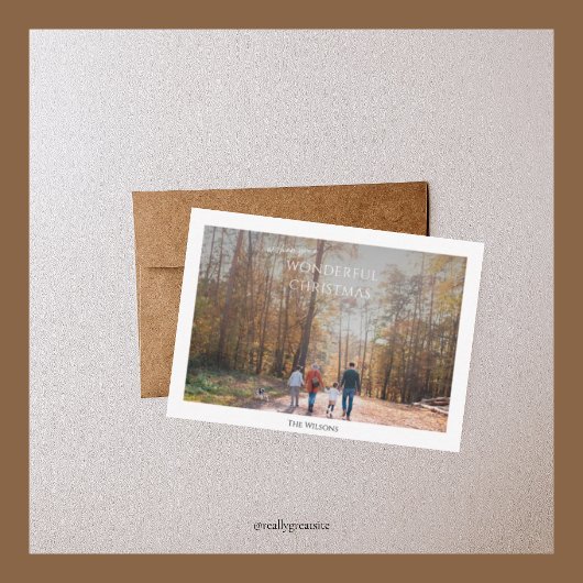 budget prachtige kerstmis 1 foto ' s kerstmis notitiekaartje