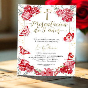 Budget Presentación 3 años Spaanse uitnodiging