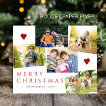 Budget Prettig Kerstfeest 5 foto's kerstkaart