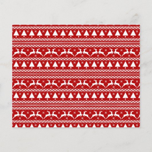 Budget Prettig Kerstfeest Fun Script Foto (Achterkant)
