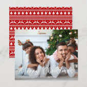 Budget Prettig Kerstfeest Leuk Schrift Foto (Voorkant / Achterkant)
