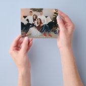 Budget Prettig Kerstfeest Modern Schrift Foto Flyer (Hand)