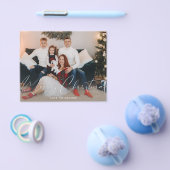 Budget Prettig Kerstfeest Modern Schrift Foto Flyer (Enkel)