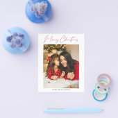 Budget Prettig Kerstfeest Moderne Minimalistische Flyer (Enkel)