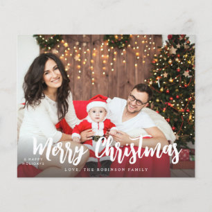 Budget Prettig Kerstmis Minimalistische H Foto 5 Flyer