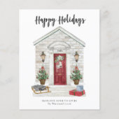 Budget Prettig Vakantie Landhuis Kerstkaart  Flyer (Voorkant)