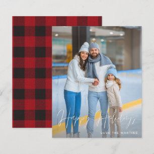 Budget Prettig Vieren Vakantie Modern Script Foto