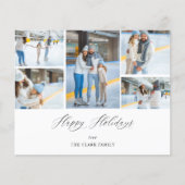 Budget Prettige feestdagen Ele Chic 5 Foto Flyer (Voorkant)