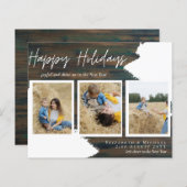 Budget Prettige Feestdagen Foto Kaarten Abstract M (Voorkant / Achterkant)