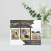 Budget Prettige Feestdagen Foto Kaarten Abstract M (Staand voorkant)