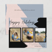 Budget Prettige feestdagen Fotokaarten Abstract Mo (Voorkant / Achterkant)