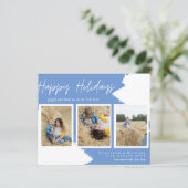 Budget Prettige feestdagen Fotokaarten Abstract Mo (Staand voorkant)