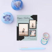 Budget Prettige feestdagen Fotokaarten Abstract Mo Flyer (Enkel)