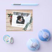 Budget Prettige feestdagen Hout, Hond & Directe Fo Flyer (Enkel)