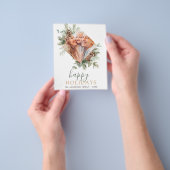 Budget Prettige feestdagen kerstfoto Flyer (Hand)