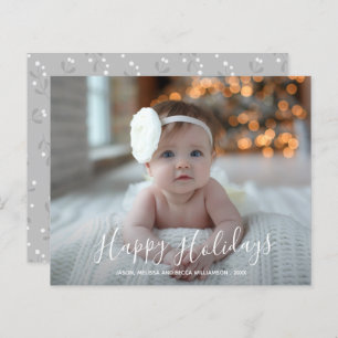 Budget Prettige feestdagen kerstfotokaart