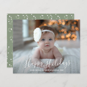 Budget Prettige feestdagen kerstfotokaart