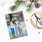 Budget Prettige feestdagen Modern script Foto 2 Ve Flyer