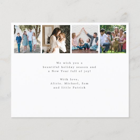 Budget Prettige feestdagen multi-fotoregisteray Ka (Achterkant)